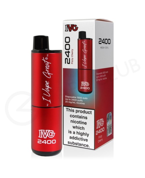 Fizzy Cherry IVG 2400 Disposable Vape