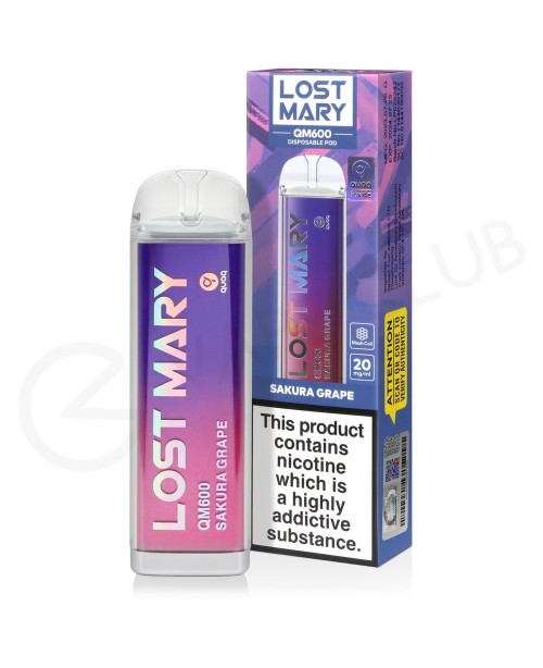 Sakura Grape Lost Mary QM600 Disposable Vape