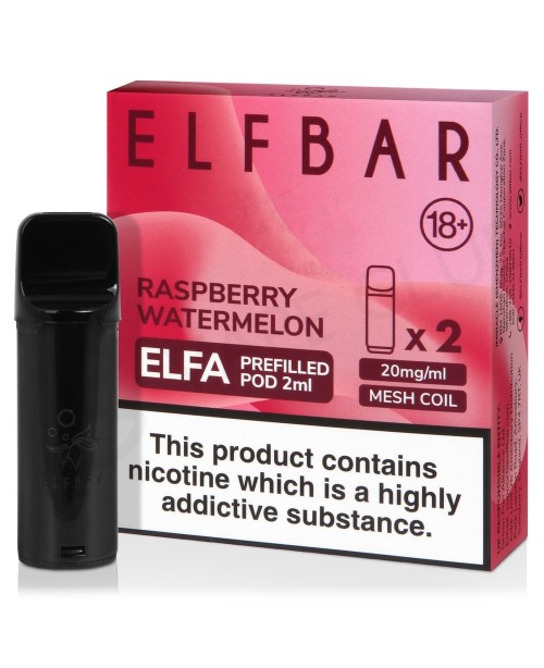 Raspberry Watermelon Elf Bar Elfa Prefilled Pod