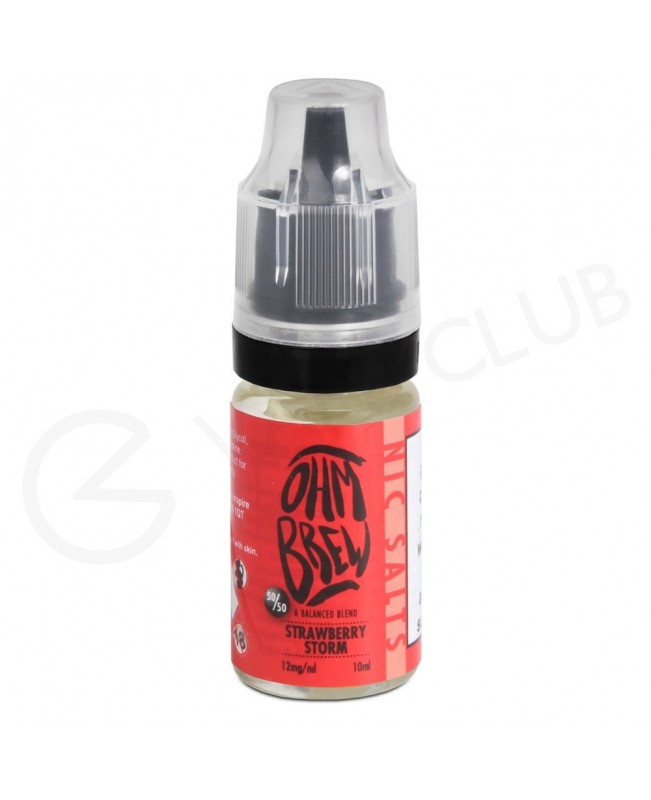 Strawberry Storm E-liquid by Ohm Brew 50/50 Nic Salts