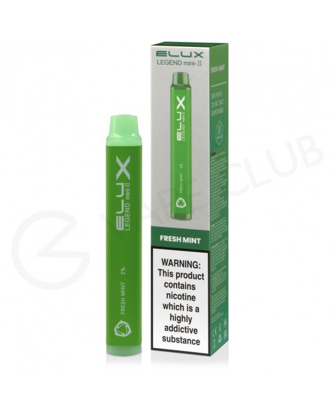 Fresh Mint Elux Legend Mini II Disposable Vape