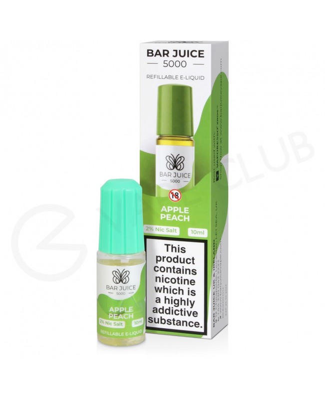 Apple Peach Nic Salt E-Liquid by Bar Juice 5000