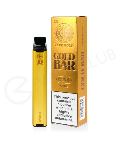 Prime Gold Bar Disposable Vape