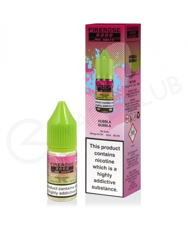 Hubbla Bubbla Nic Salt E-Liquid by Elux Firerose