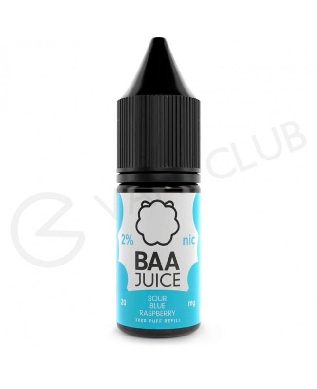 Sour Blue Raspberry Nic Salt E-Liquid by Baa Juice