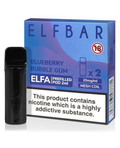 Blueberry Bubble Gum Elf Bar Elfa Prefilled Pod