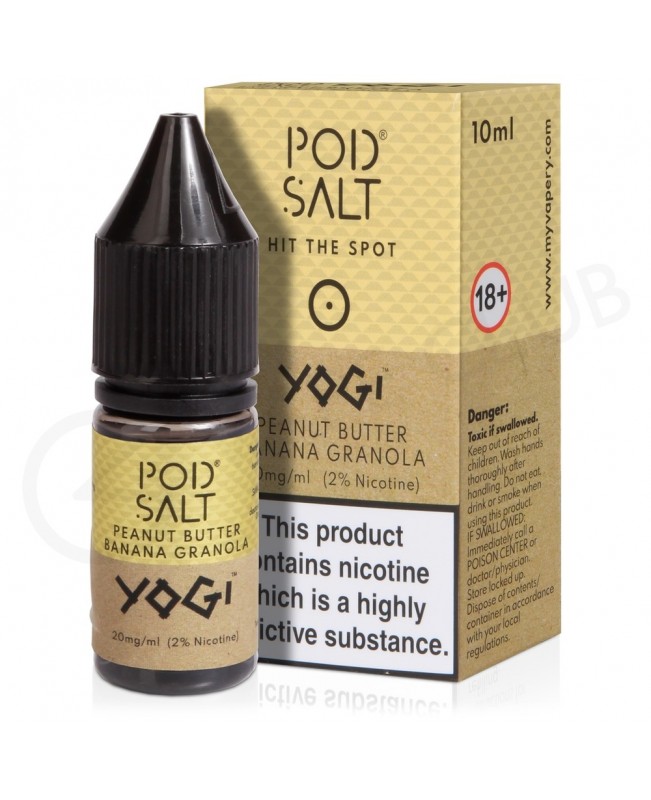 Yogi Peanut Butter Banana Granola Nic Salt E-Liquid by Pod Salt & Yogi