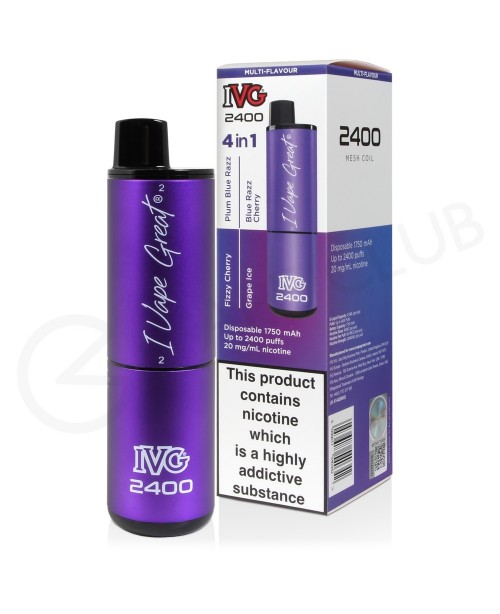 Purple Edition IVG 2400 Disposable Vape