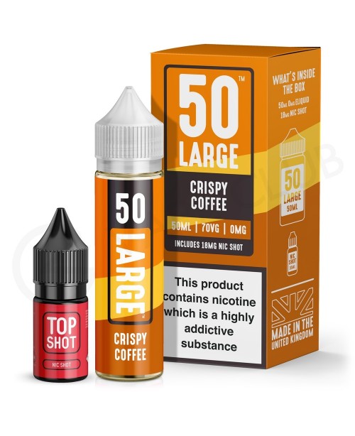 Crispy Coffee Shortfill E-Liquid by 50 Large 50ml