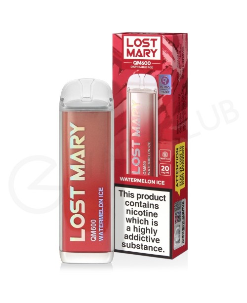 Watermelon Ice Lost Mary QM600 Disposable Vape