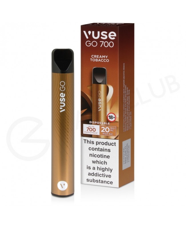 Creamy Tobacco Vuse Go 700 Disposable Vape