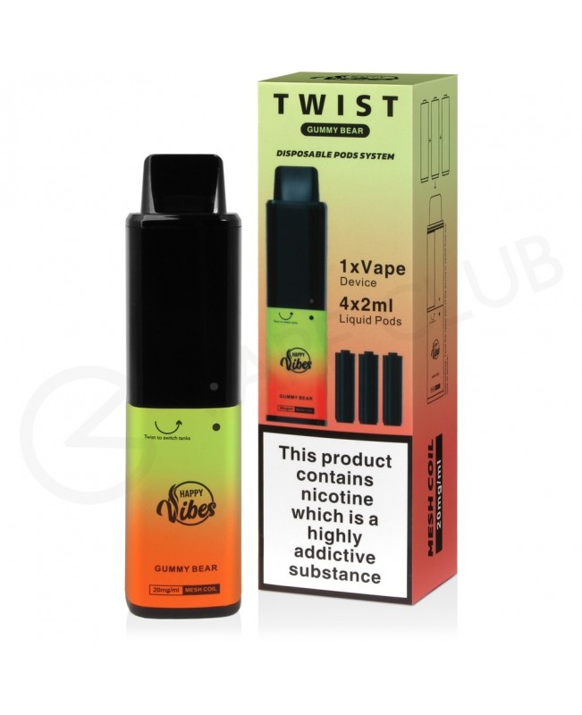 Gummy Bear Happy Vibes Twist 2400 Disposable Vape