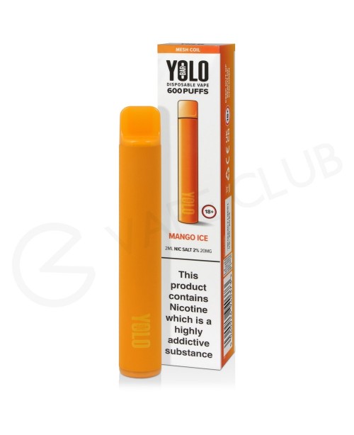 Mango Ice Yolo Bar M600 Disposable Vape