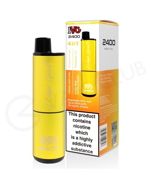 Yellow Edition IVG 2400 Disposable Vape