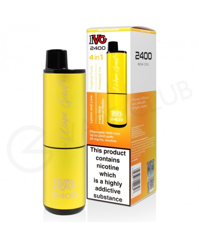 Yellow Edition IVG 2400 Disposable Vape