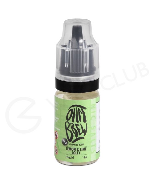 Lemon and Lime Lolly E-liquid by Ohm Brew 50/50 Ni...