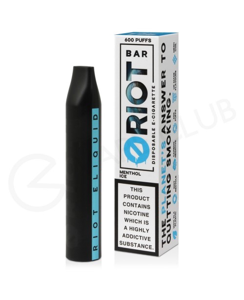 Menthol Ice Riot Bar Disposable Vape