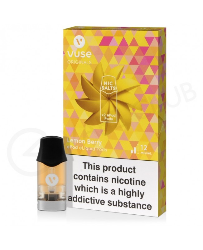 Lemon Berry Nic Salt ePod Prefilled Pod by Vuse