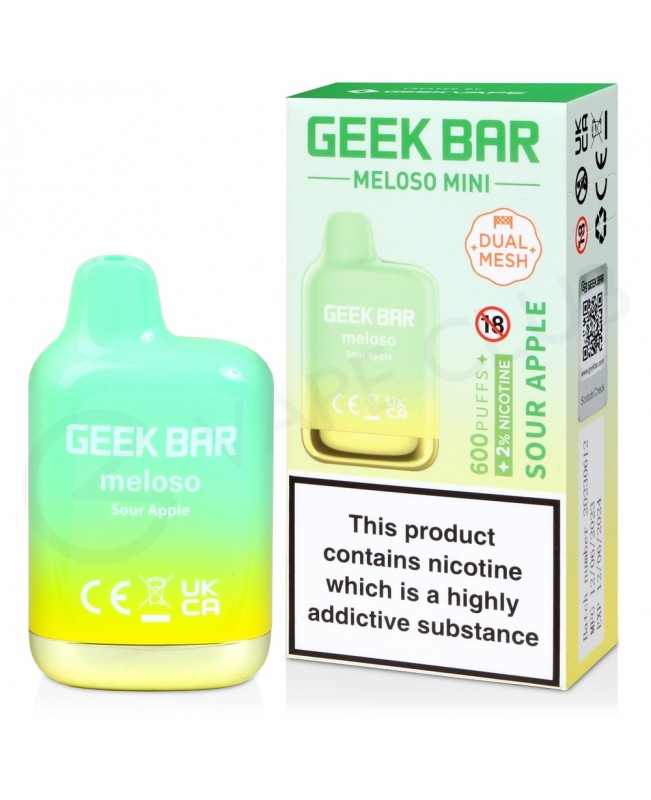 Sour Apple Geek Bar Meloso Mini Disposable Vape