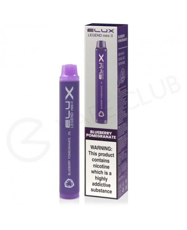 Blueberry Pomegranate Elux Legend Mini II Disposable Vape