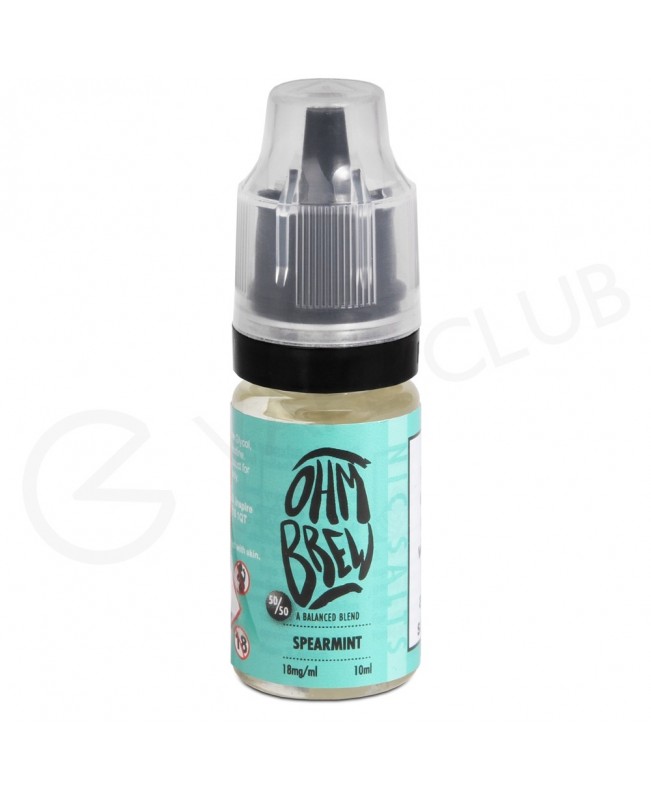 Spearmint E-liquid by Ohm Brew 50/50 Nic Salts