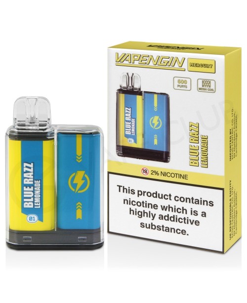 Blue Razz Lemonade Vapengin Mercury Disposable Vap...