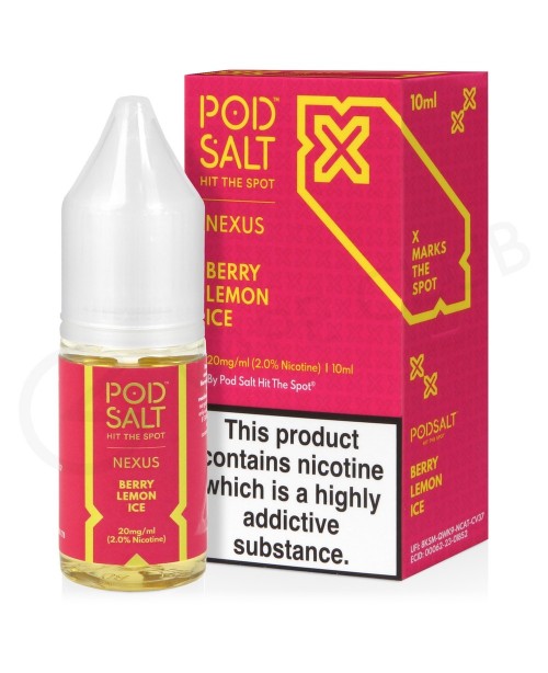 Berry Lemon Ice Nic Salt E-Liquid by Pod Salt Nexu...