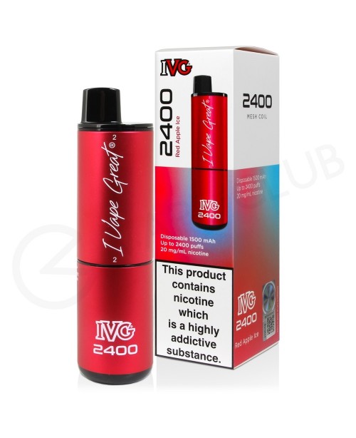 Red Apple Ice IVG 2400 Disposable Vape