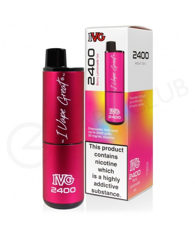 Berry Lemonade Ice IVG 2400 Disposable Vape