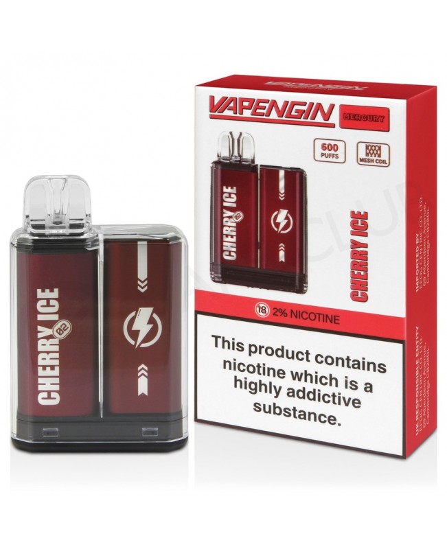 Cherry Ice Vapengin Mercury Disposable Vape