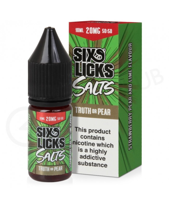 Truth Or Pear Nic Salt E-Liquid by Six Licks