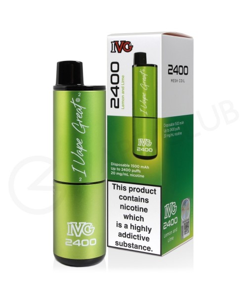 Lemon & Lime IVG 2400 Disposable Vape