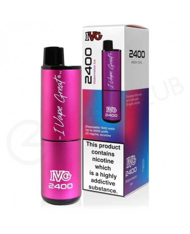 Watermelon Ice IVG 2400 Disposable Vape