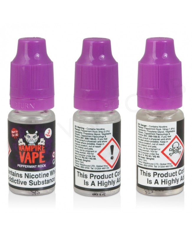 Peppermint Rock E-Liquid by Vampire Vape