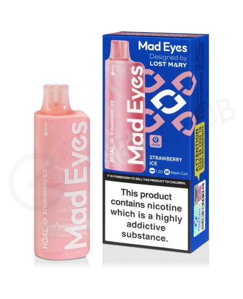 Strawberry Ice Mad Eyes Hoal Disposable Vape