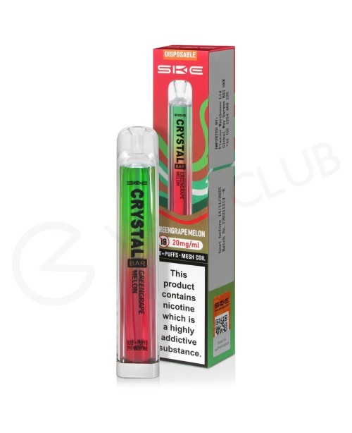 Green Grape Melon Crystal Bar Disposable Vape