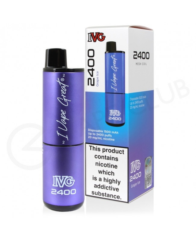 Grape Ice IVG 2400 Disposable Vape