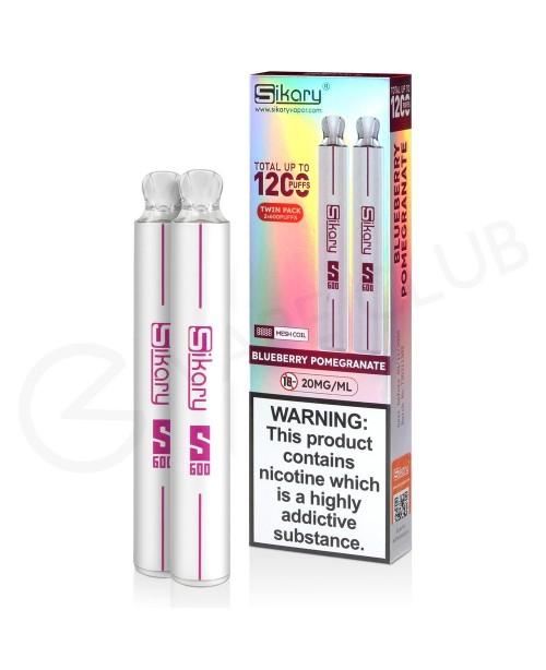 Blueberry Pomegranate Sikary S600 Disposable Vape ...