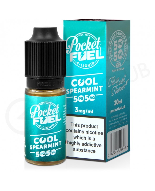 Cool Spearmint E-Liquid by Pocket Fuel 50/50