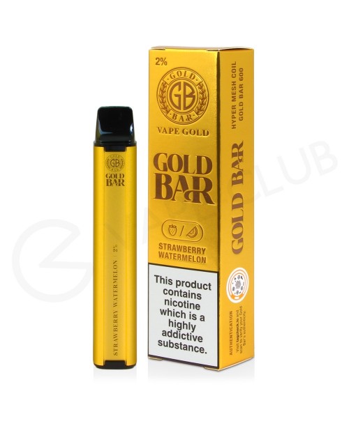 Strawberry Watermelon Gold Bar Disposable Vape