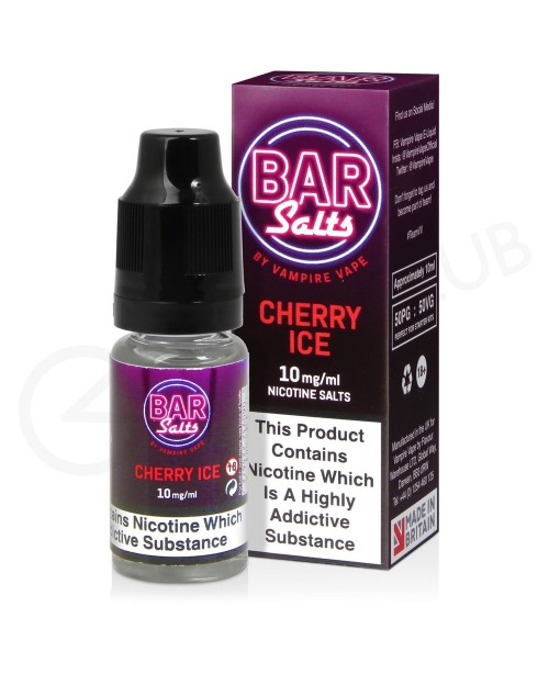 Cherry Ice Nic Salt E-Liquid by Bar Salts