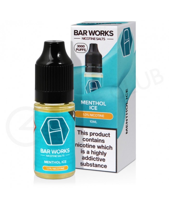 Menthol Ice Nic Salt E-Liquid by Bar Works