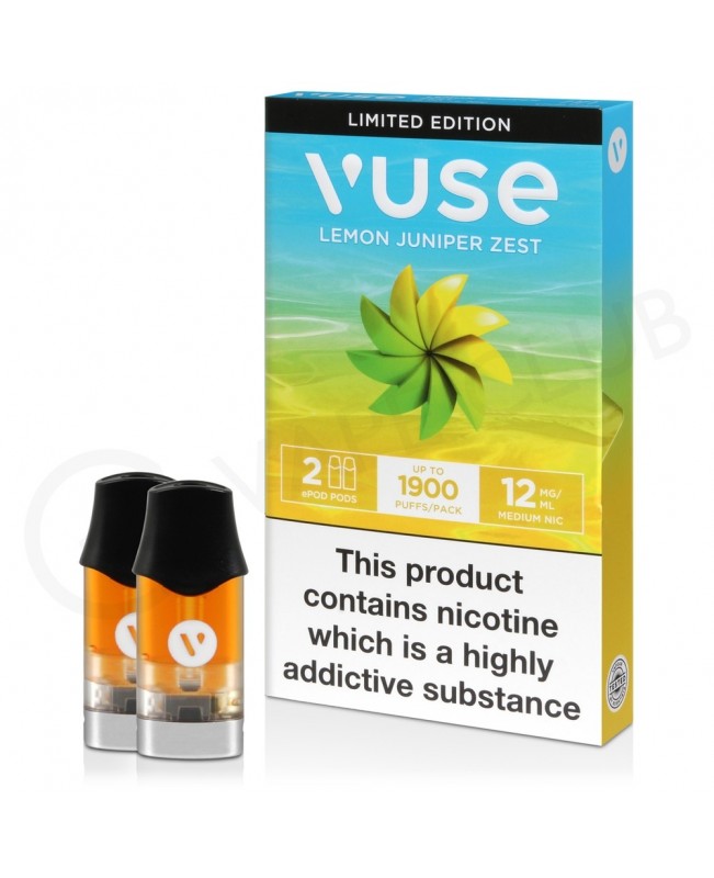 Lemon Juniper Zest Nic Salt Epod Prefilled Pod by Vuse