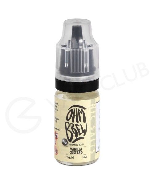 Vanilla Custard E-liquid by Ohm Brew 50/50 Nic Sal...