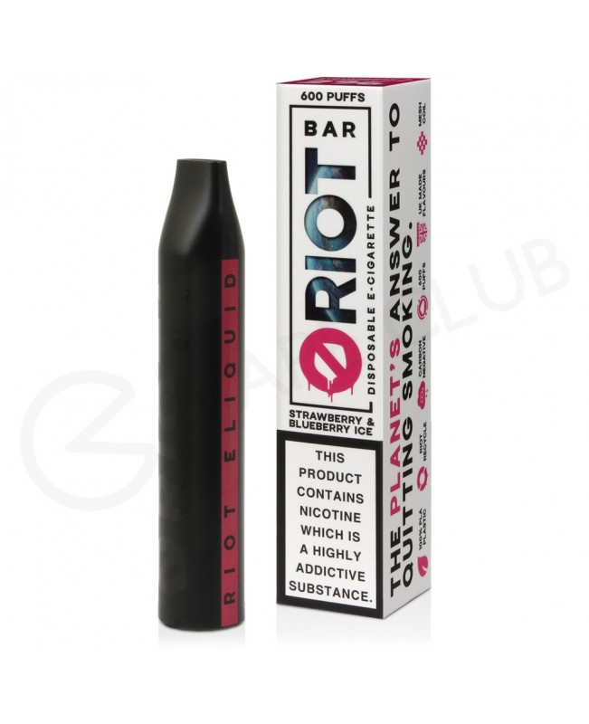 Strawberry Blueberry Ice Riot Bar Disposable Vape