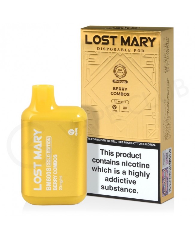 Berry Combos Lost Mary BM600S Gold Edition Disposable Vape