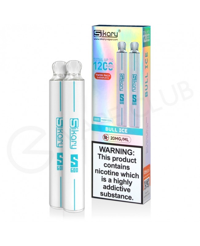 Bull Ice Sikary S600 Disposable Vape Twin Pack