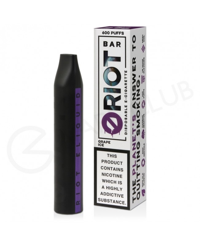 Grape Ice Riot Bar Disposable Vape