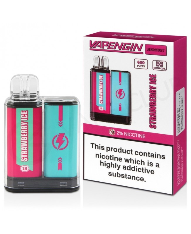 Strawberry Ice Vapengin Mercury Disposable Vape