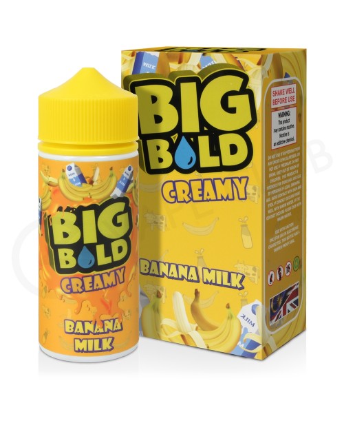 Banana Milk Shortfill E-Liquid by Big Bold Creamy ...